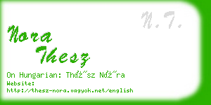 nora thesz business card